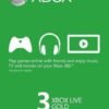 3 MONTH XBOX LIVE GOLD MEMBERSHIP CARD - KEY (GLOBAL)