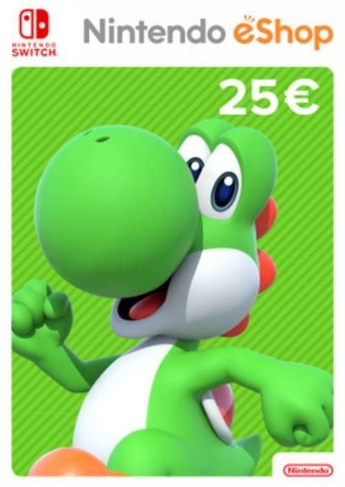 NINTENDO €25 ESHOP CARD EUR - NINTENDO SWITCH/3DS/WIIU - KEY (EUROPE)