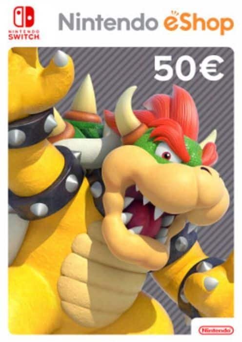 NINTENDO €50 ESHOP CARD EUR - NINTENDO SWITCH/3DS/WIIU - KEY (EUROPE)